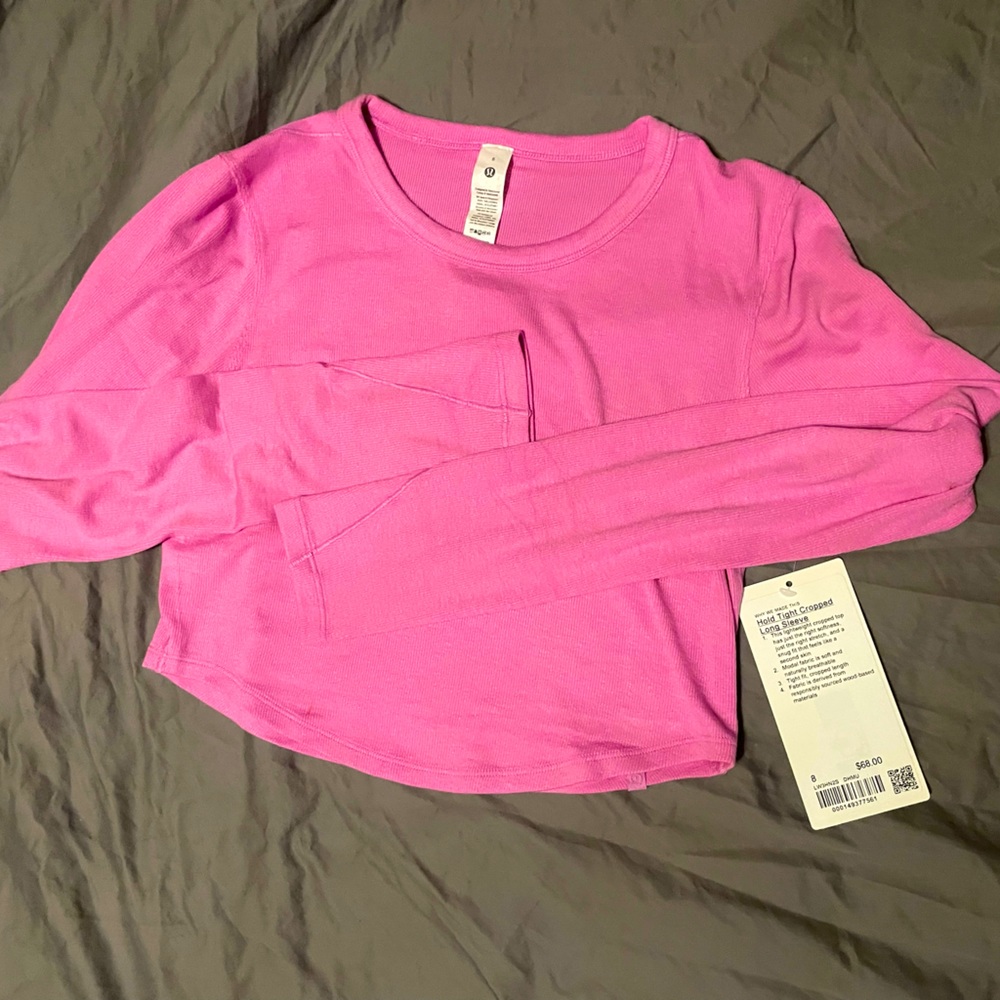 Lululemon long sleeve crop top